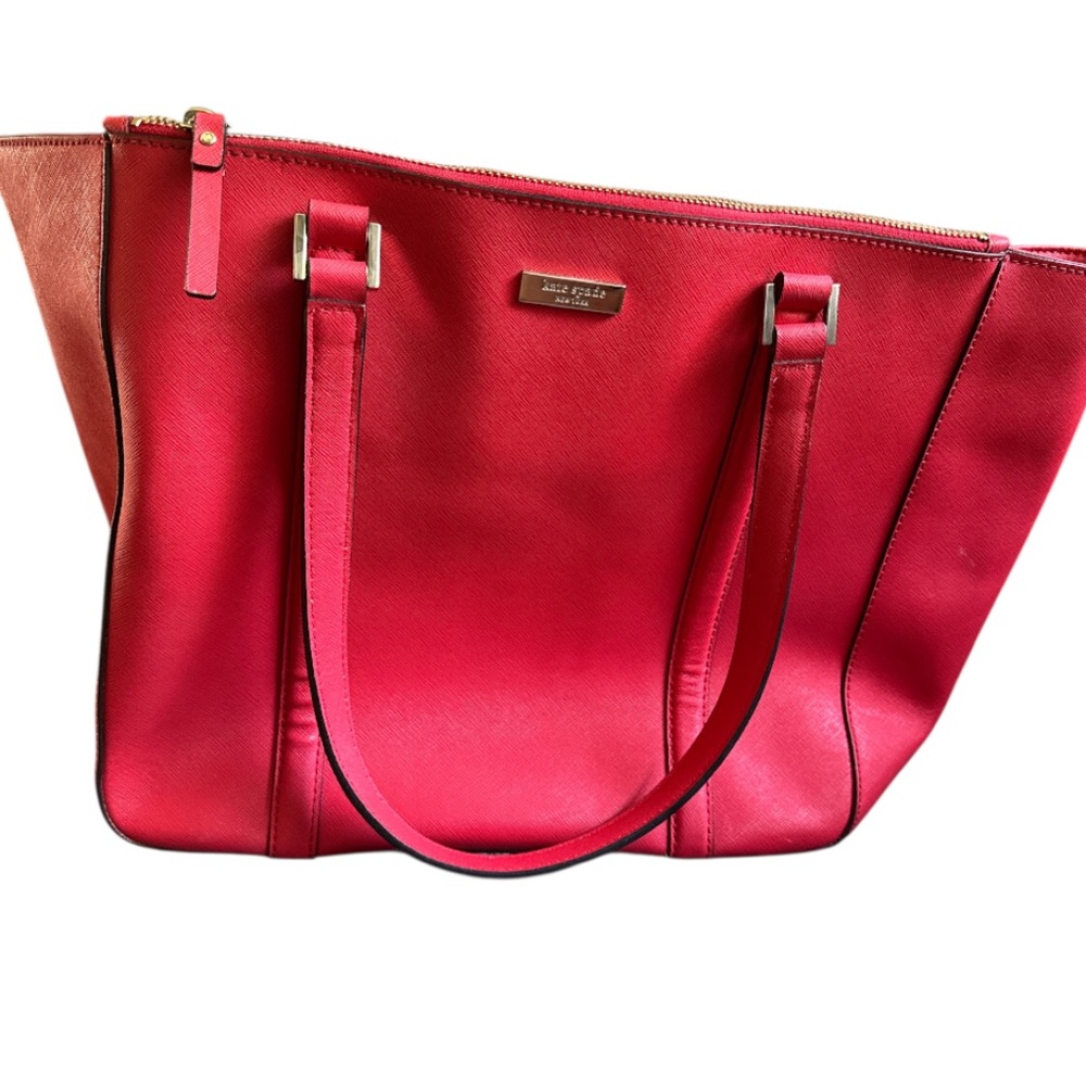 Kate Spade Newbury Lane XLarge Coral/Red Tote Bag